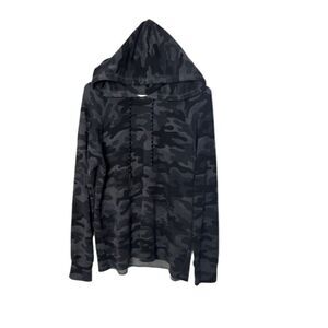 Sundry Camouflage Hooded Sweatshirt Made In USA Size 1